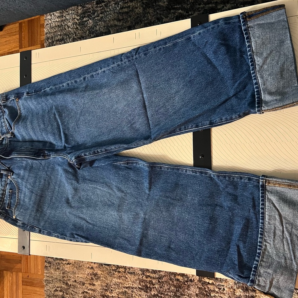 LOFT Women's Blue Flare Jeans